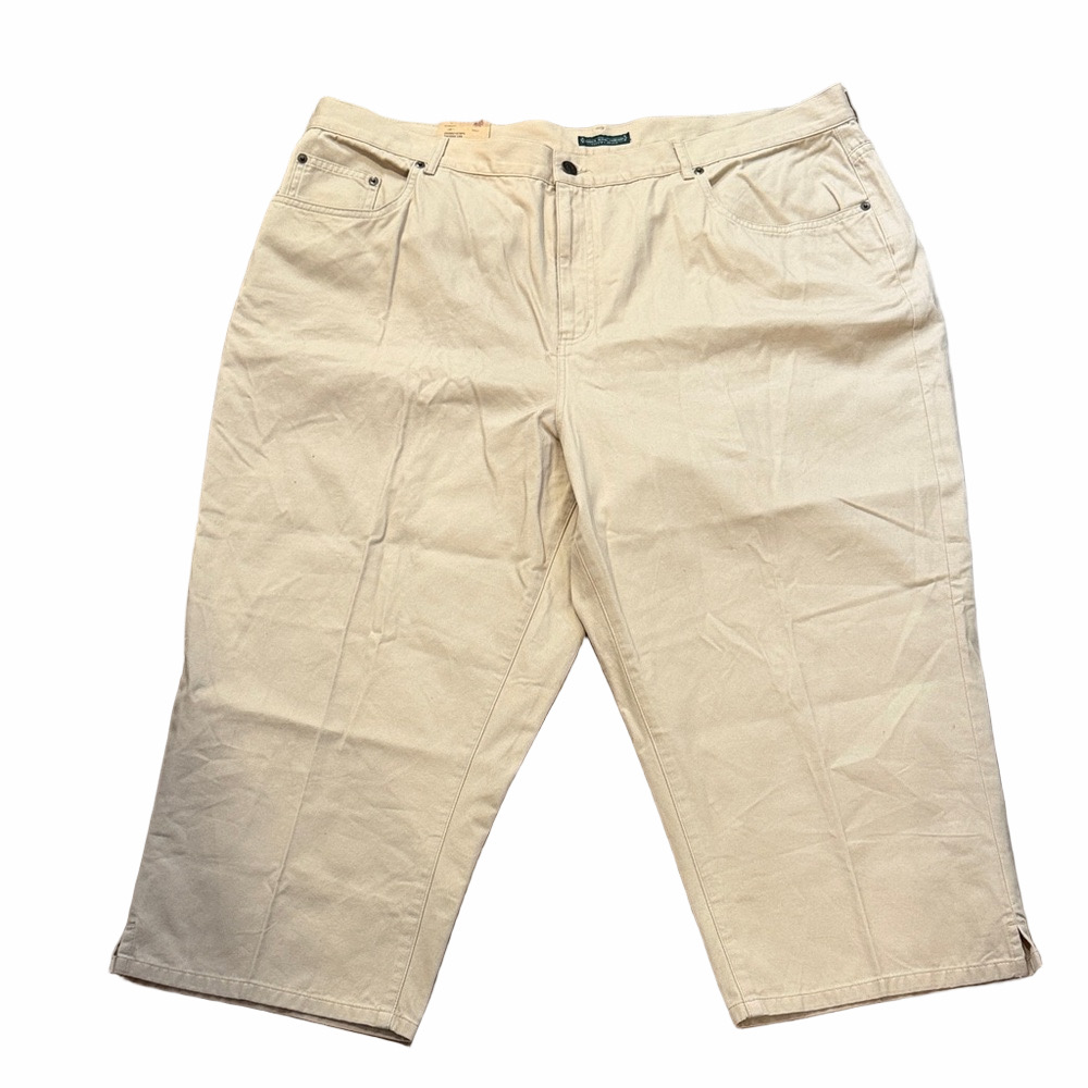 Lauren Jeans Company NWT Women's 20W Oxford Tan Mid Calf Chino Pants